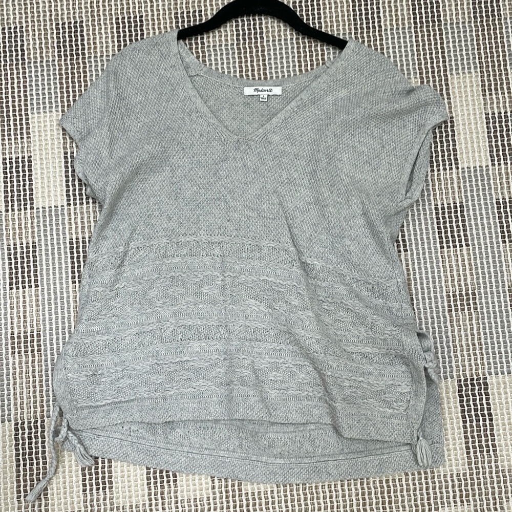 Madewell sweater vest light gray